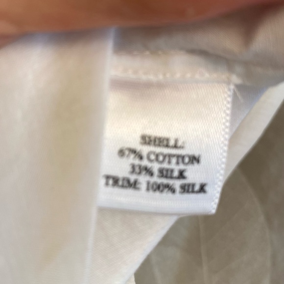 Saks Fifth Avenue silk and cotton ruffle top - Picture 4 of 4